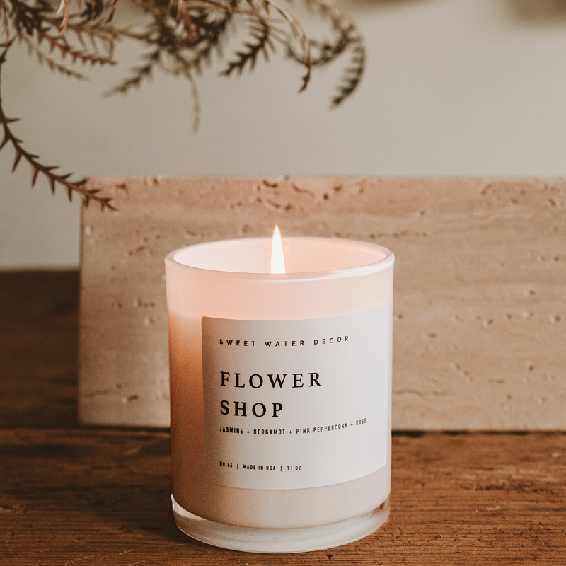 Flower Shop 11 oz Soy Candle - Home Decor & Gifts