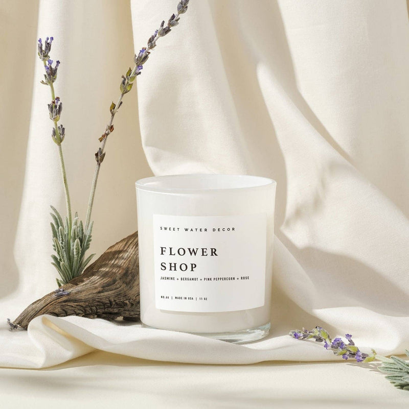 Flower Shop 11 oz Soy Candle - Home Decor & Gifts