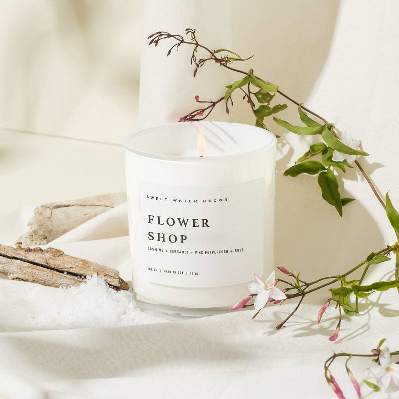 Flower Shop 11 oz Soy Candle - Home Decor & Gifts