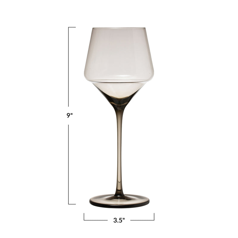 Smokey Wine Glass