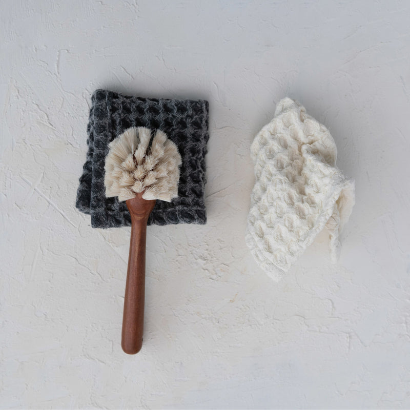 Set of Cotton Waffle Weave Dish Cloths