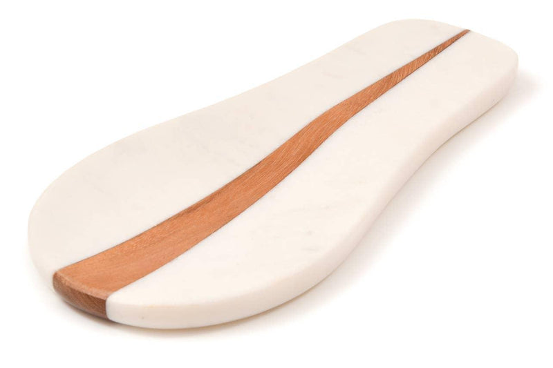 Marble and Wood Spoon Rest - Mae It Be Home