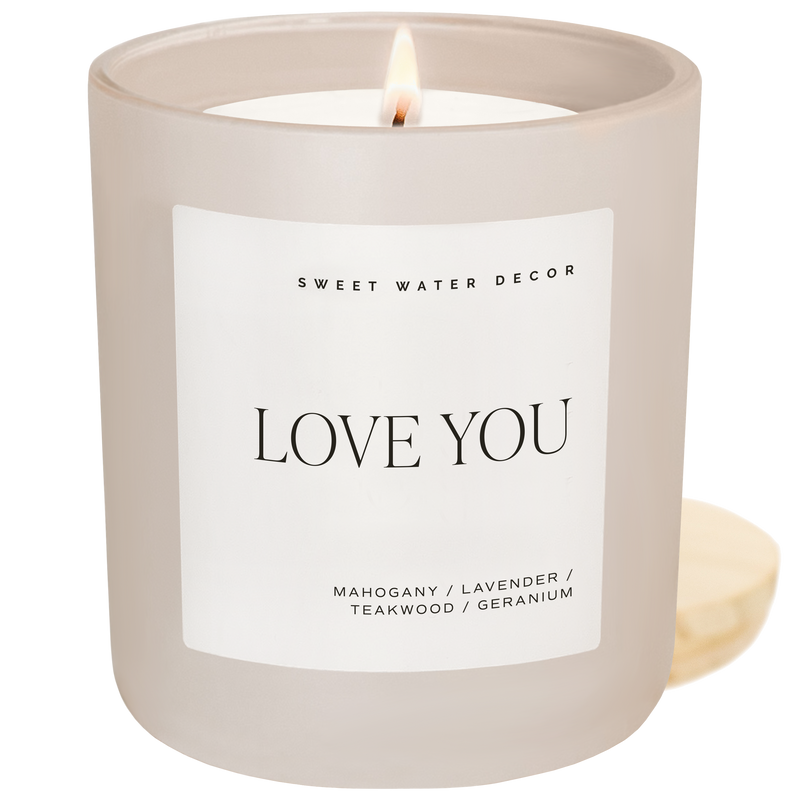 *NEW* Love You 15 oz Soy Candle - Home Decor & Gifts