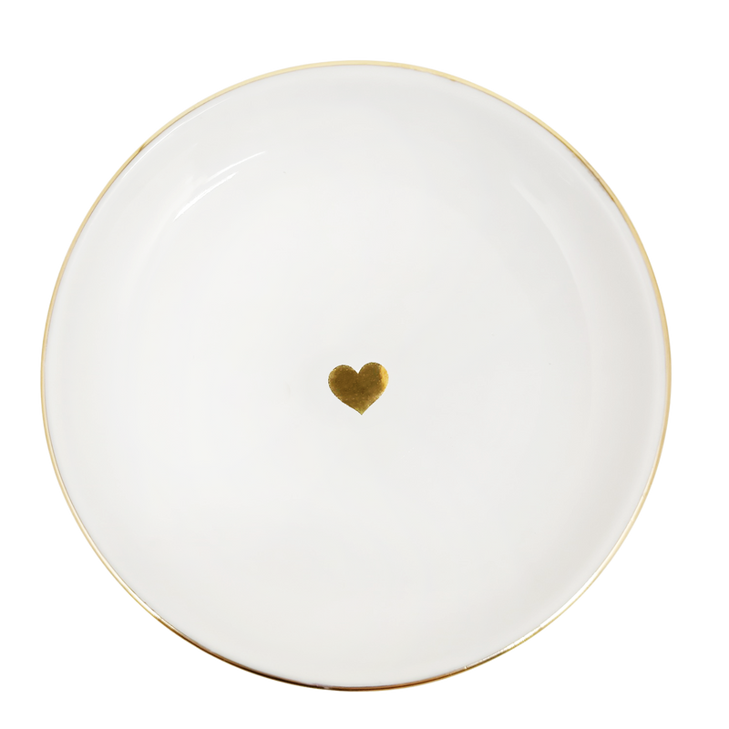 *NEW* Gold Heart Jewelry Dish - Home Decor & Gifts