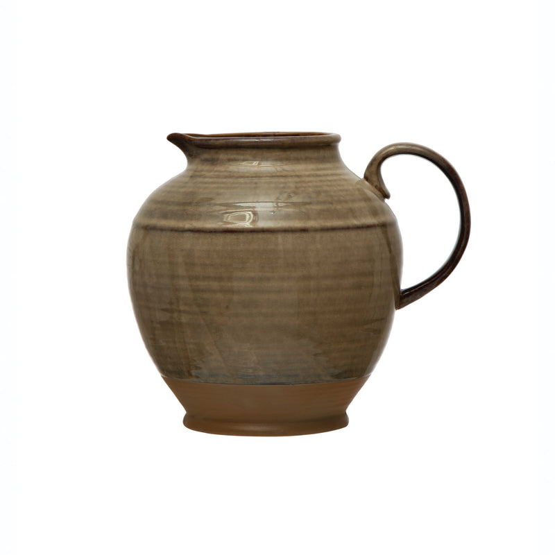 72 oz. Stoneware Pitcher, Reactive Glaze